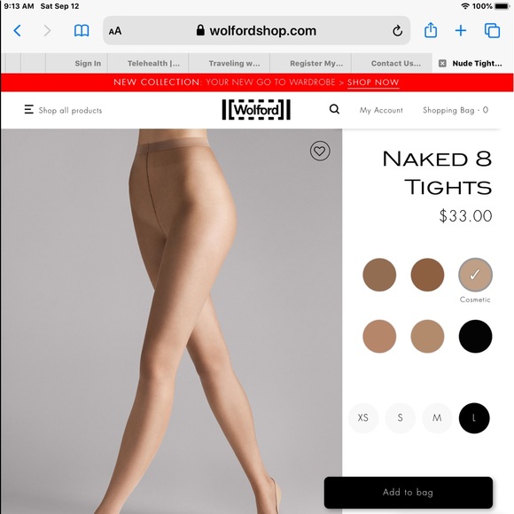 Wolford Accessories - Wolford Naked 8 stockings/tights